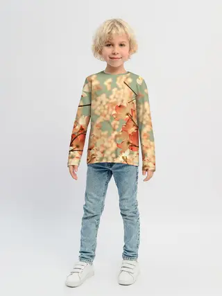 Детский лонгслив / Flowers