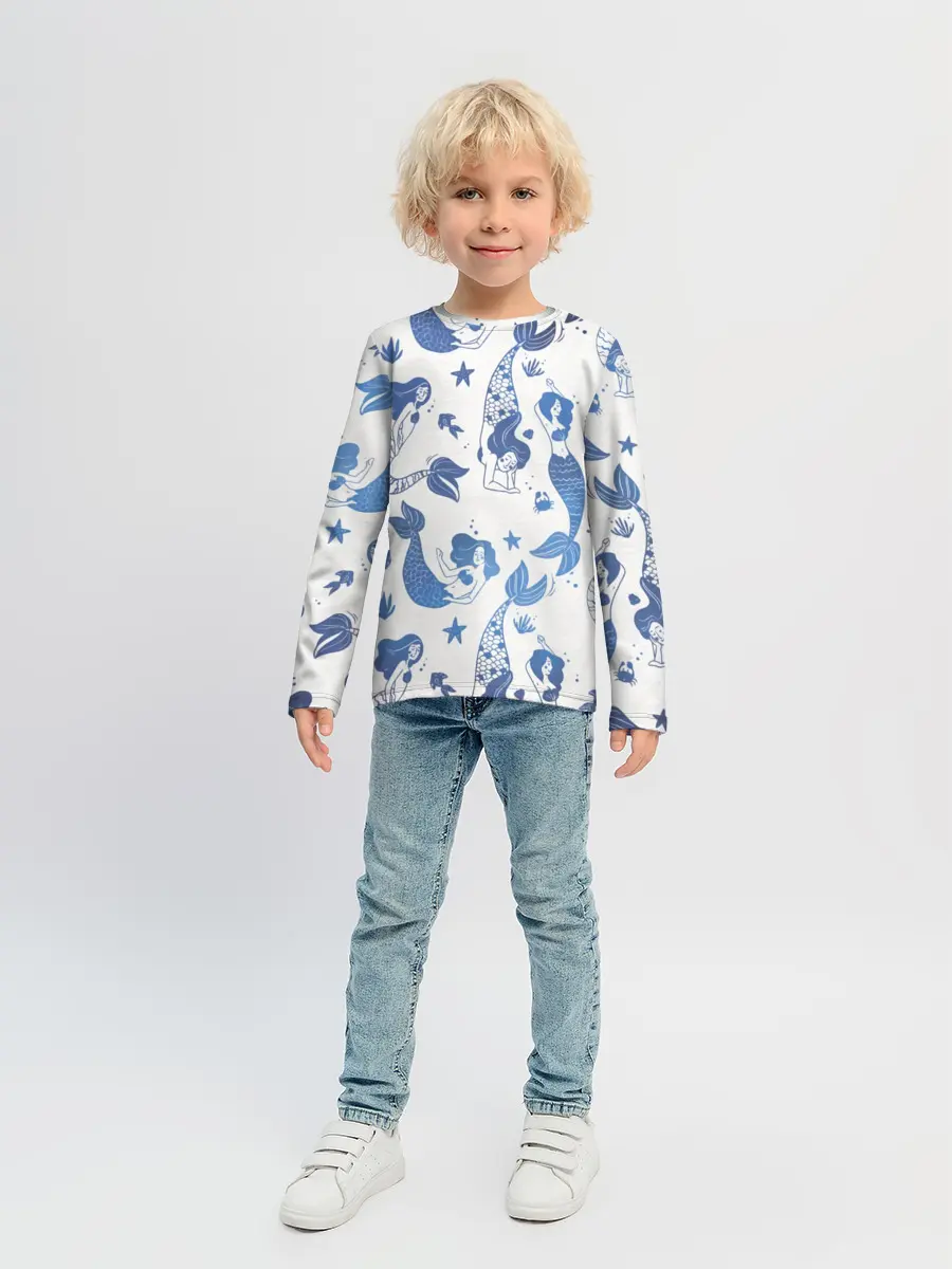 Детский лонгслив / Мир русалок