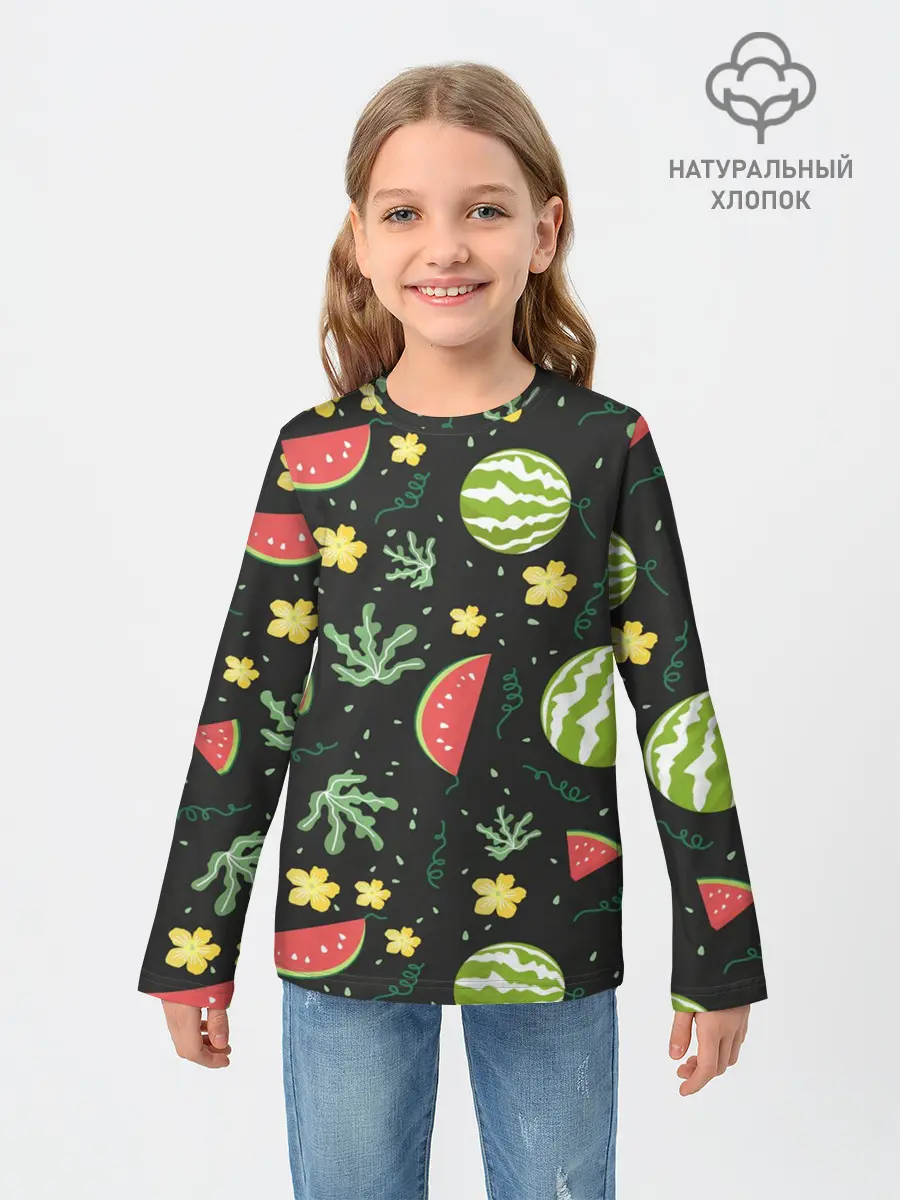 Детский лонгслив / Арбузики