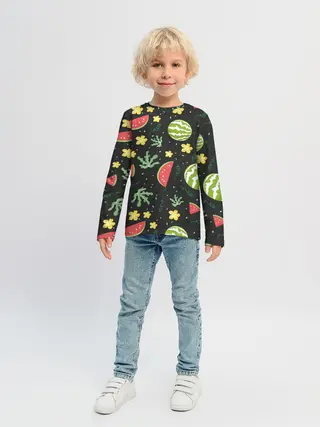 Детский лонгслив / Арбузики