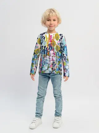 Детский лонгслив / Watercolor Flowers