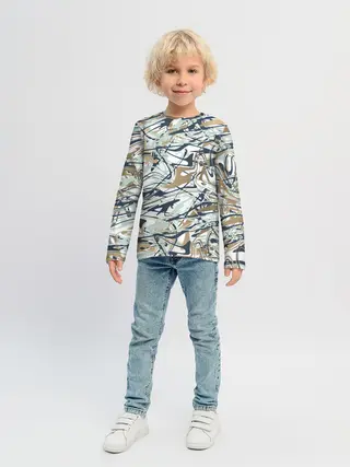 Детский лонгслив / Узор красками
