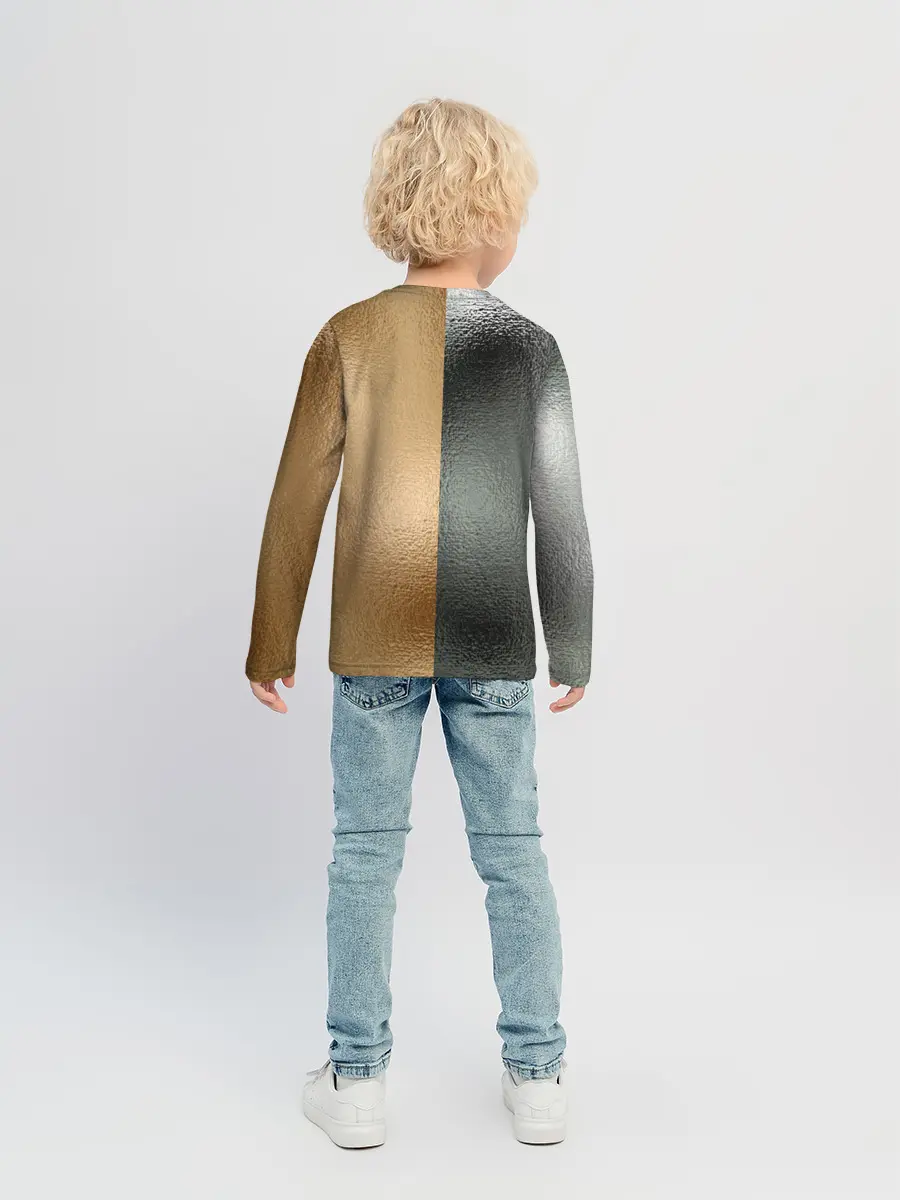 Детский лонгслив / Золото и Серебро