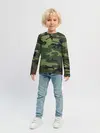 Детский лонгслив / Военный камуфляж