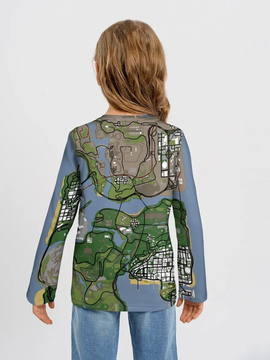 Детский лонгслив / San andreas