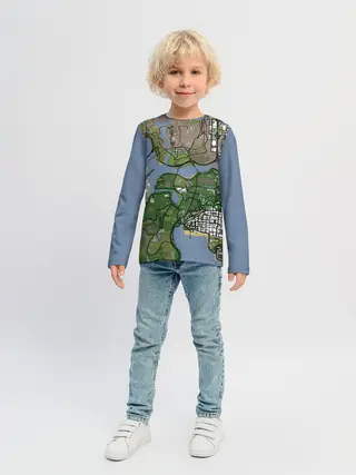 Детский лонгслив / San andreas