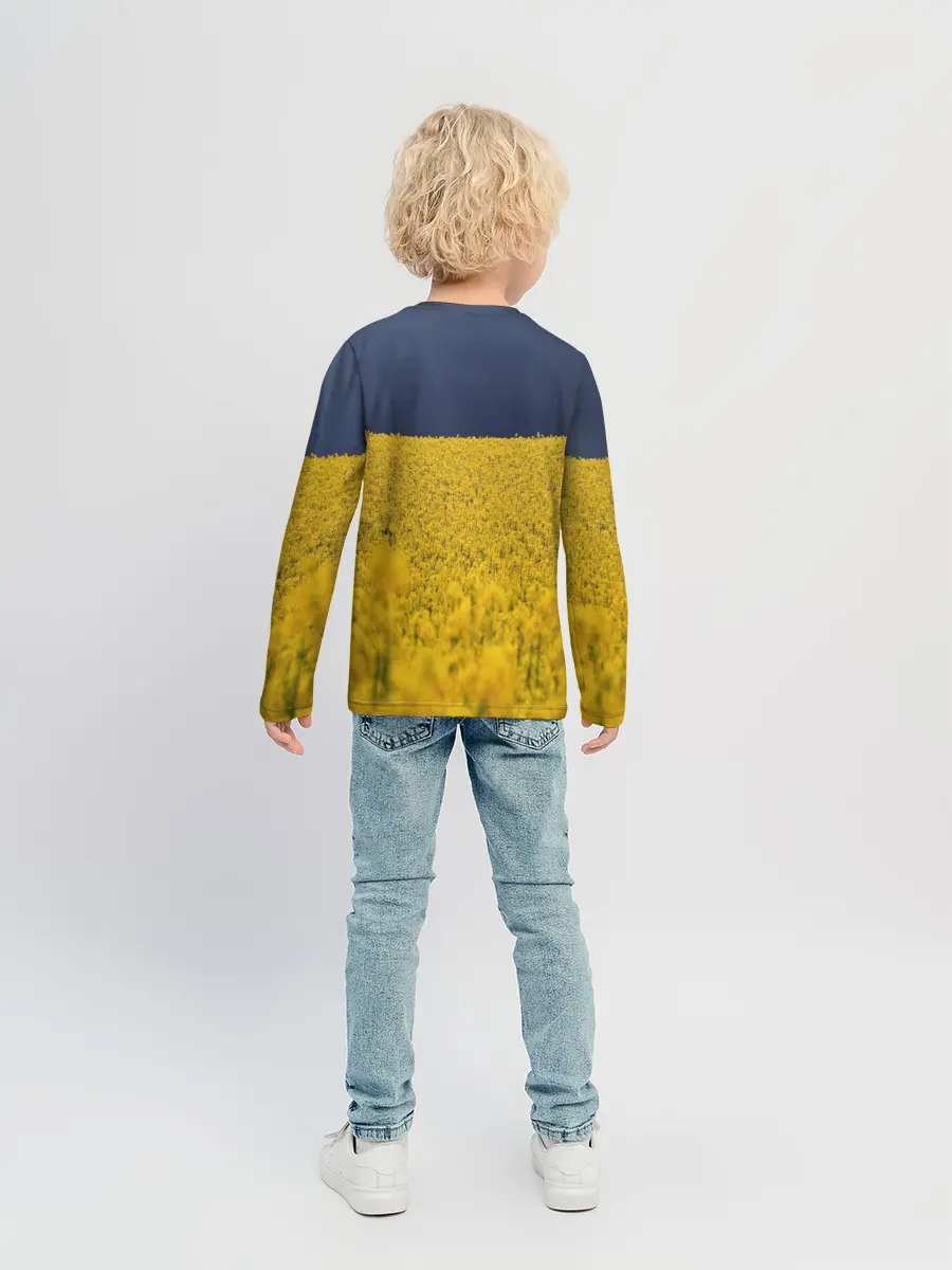 Детский лонгслив / Рапсовое поле