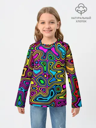 Детский лонгслив / Психоделика