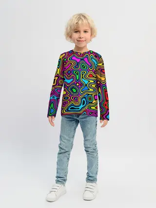 Детский лонгслив / Психоделика