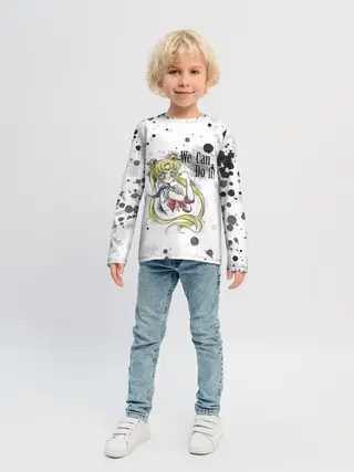 Детский лонгслив / Sailor Moon. We can do it!