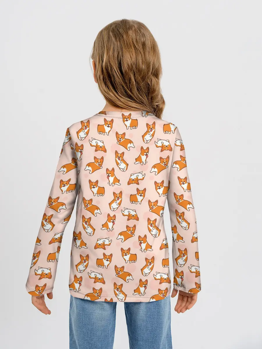 Детский лонгслив / Корги