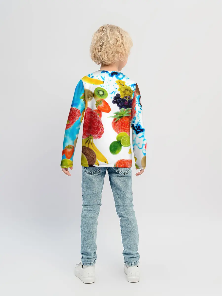 Детский лонгслив / фрукты