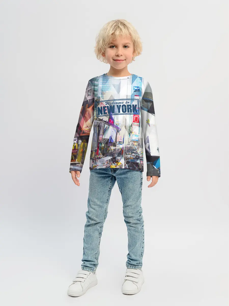 Детский лонгслив / New York