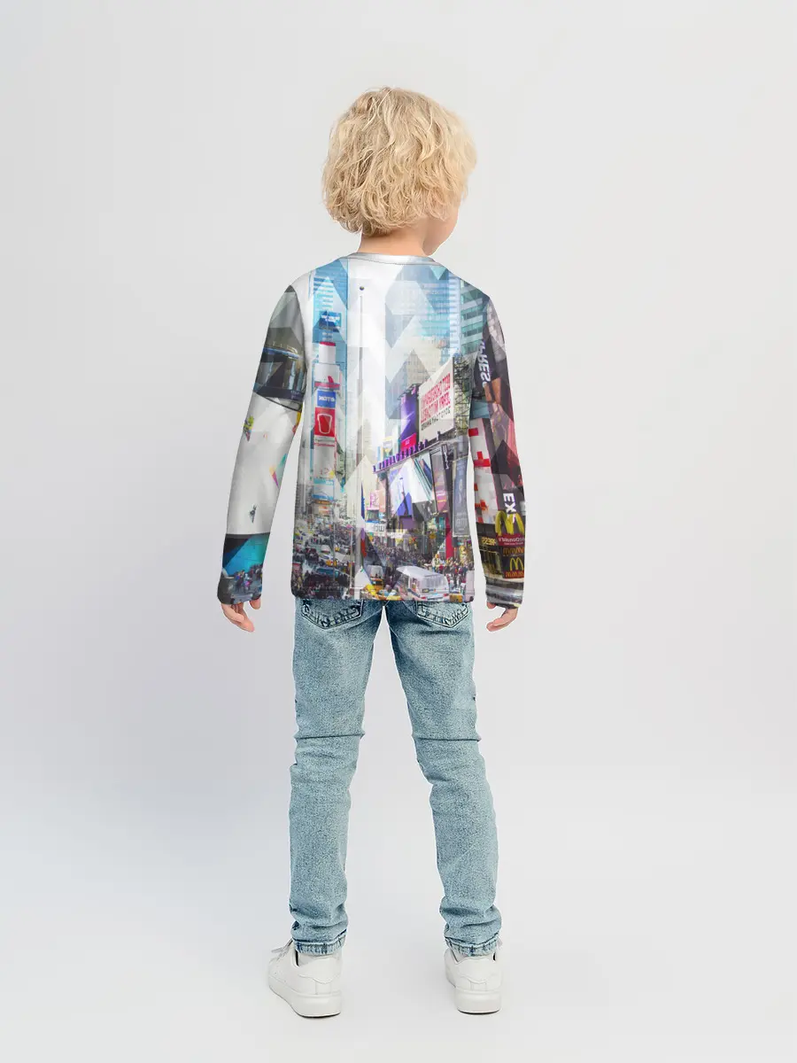 Детский лонгслив / New York