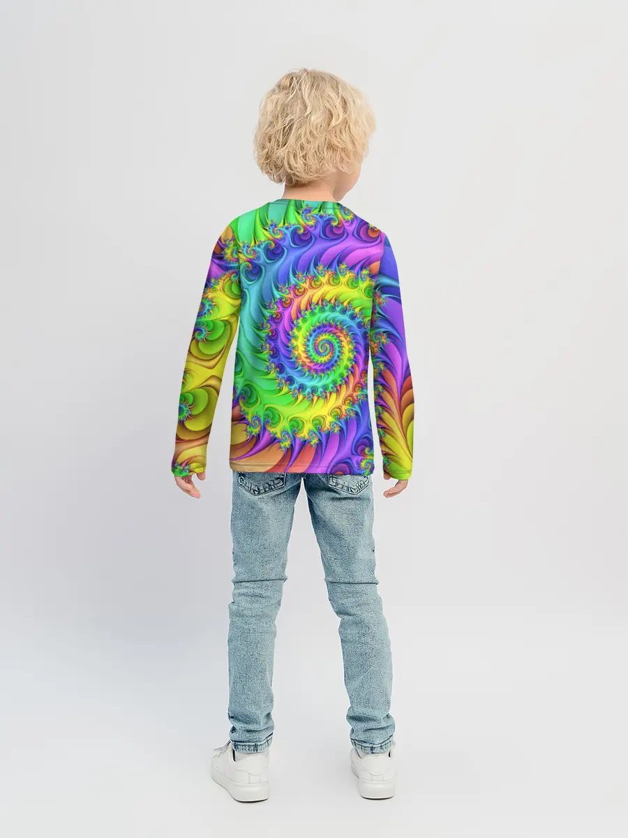 Детский лонгслив / ФРАКТАЛЬНЫЙ АБСТРАКТ
