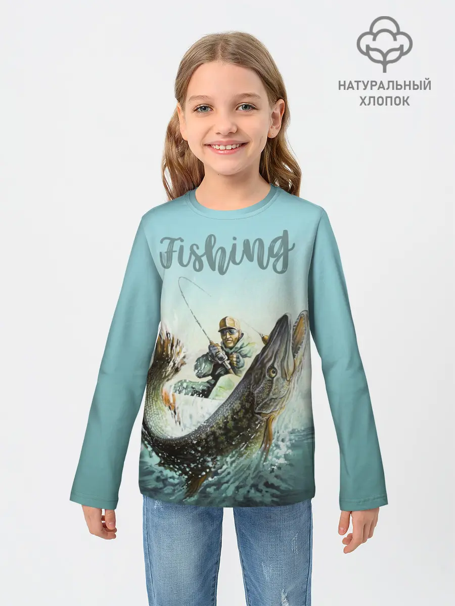 Детский лонгслив / Fishing