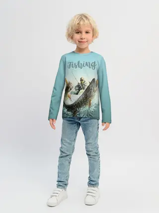 Детский лонгслив / Fishing