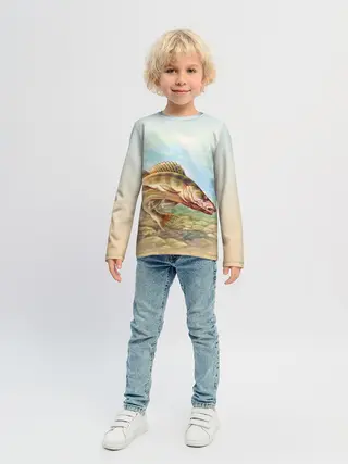 Детский лонгслив / Рыба