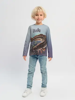 Детский лонгслив / Fish