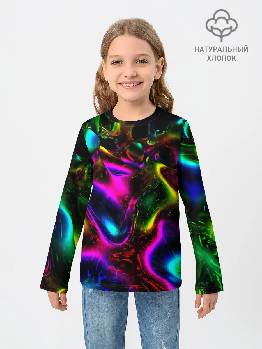 Детский лонгслив / В НЕОНЕ