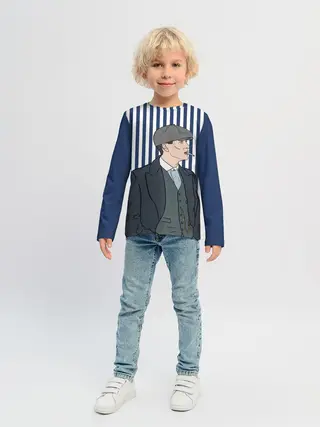 Детский лонгслив / Острые козырьки