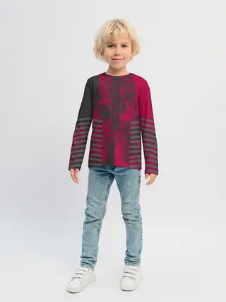 Детский лонгслив / Самурай