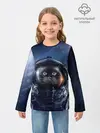 Детский лонгслив / Кот космонавт