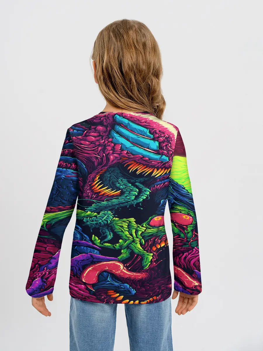 Детский лонгслив / CS GO hyper beast skin