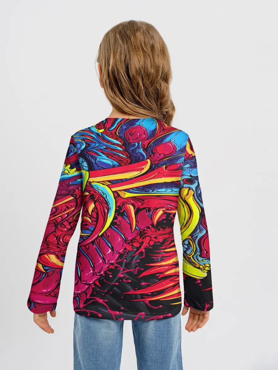 Детский лонгслив / CS GO hyper beast skin