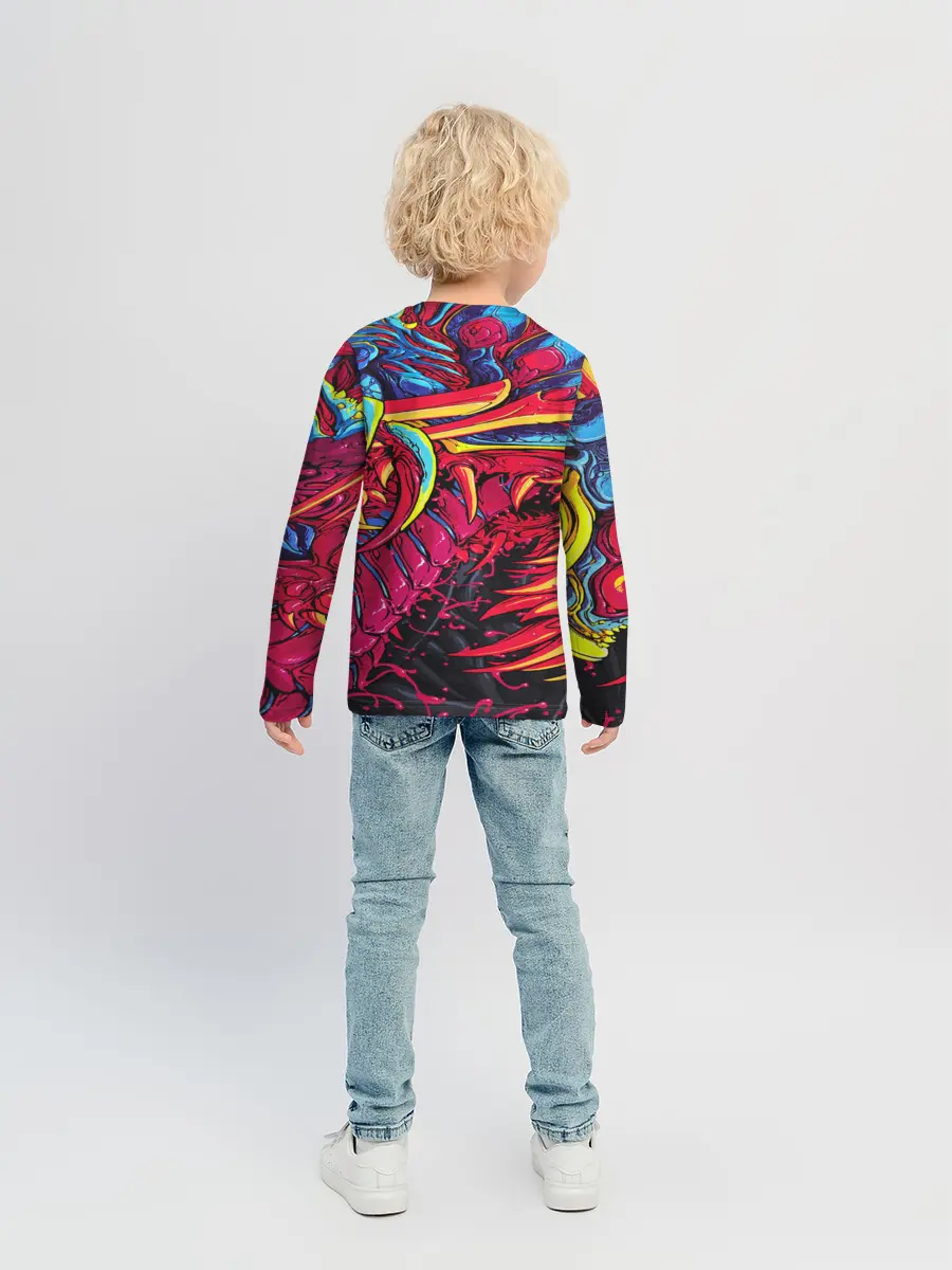 Детский лонгслив / CS GO hyper beast skin