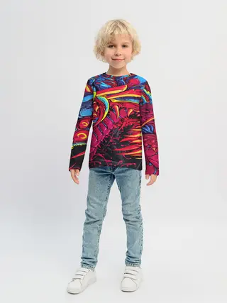 Детский лонгслив / CS GO hyper beast skin