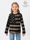 Детский лонгслив / American Flag Camo