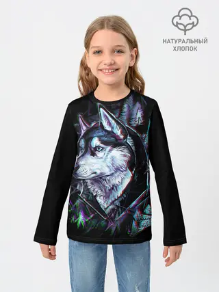 Детский лонгслив / Хаски