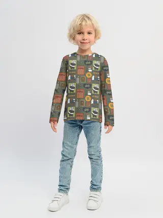 Детский лонгслив / Клевые медведи