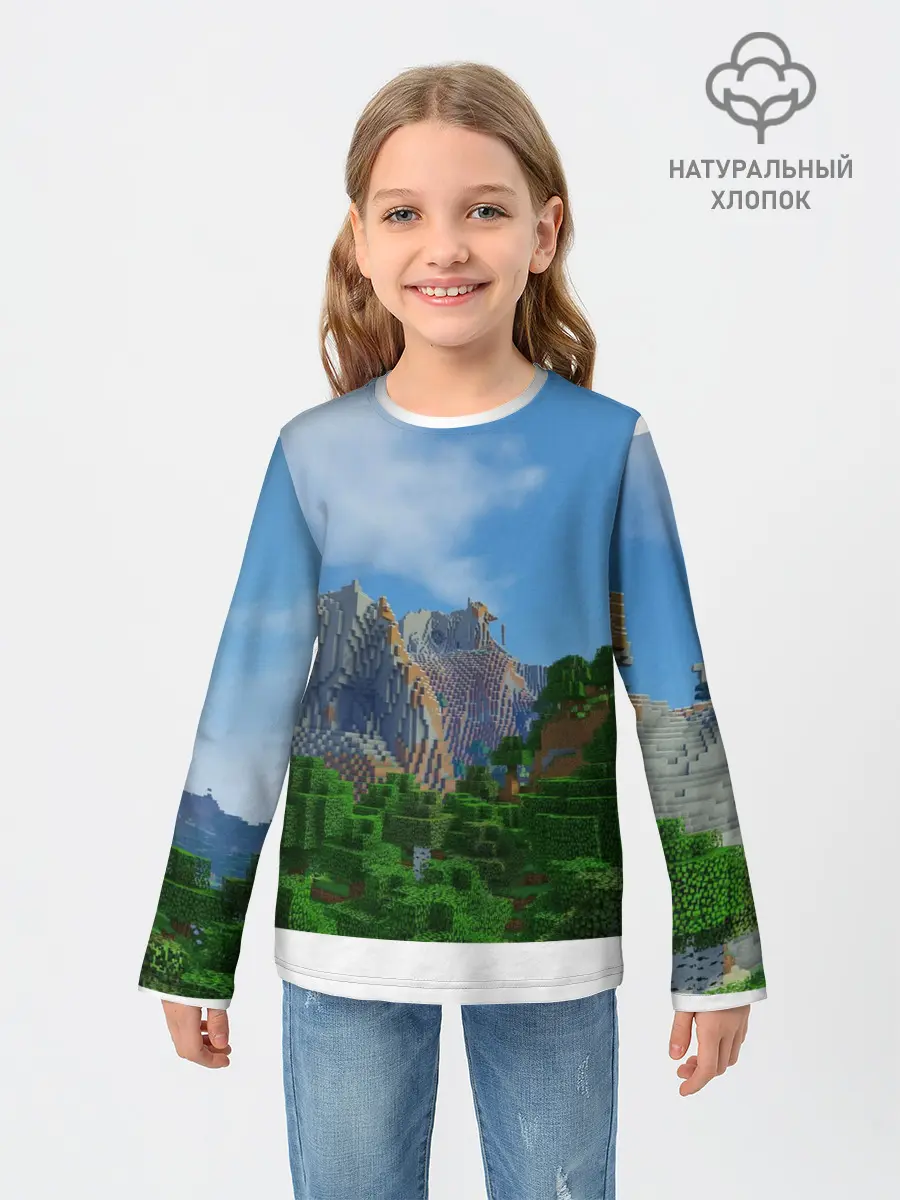 Детский лонгслив / Minecraft
