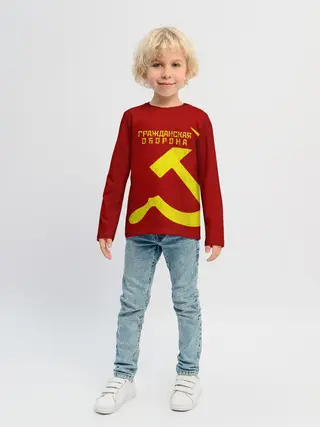 Детский лонгслив / Гражданская оборона