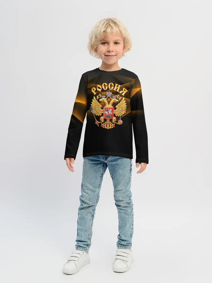 Детский лонгслив / Золотой герб