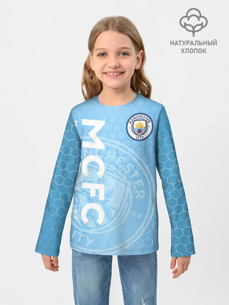 Детский лонгслив / Манчестер Сити
