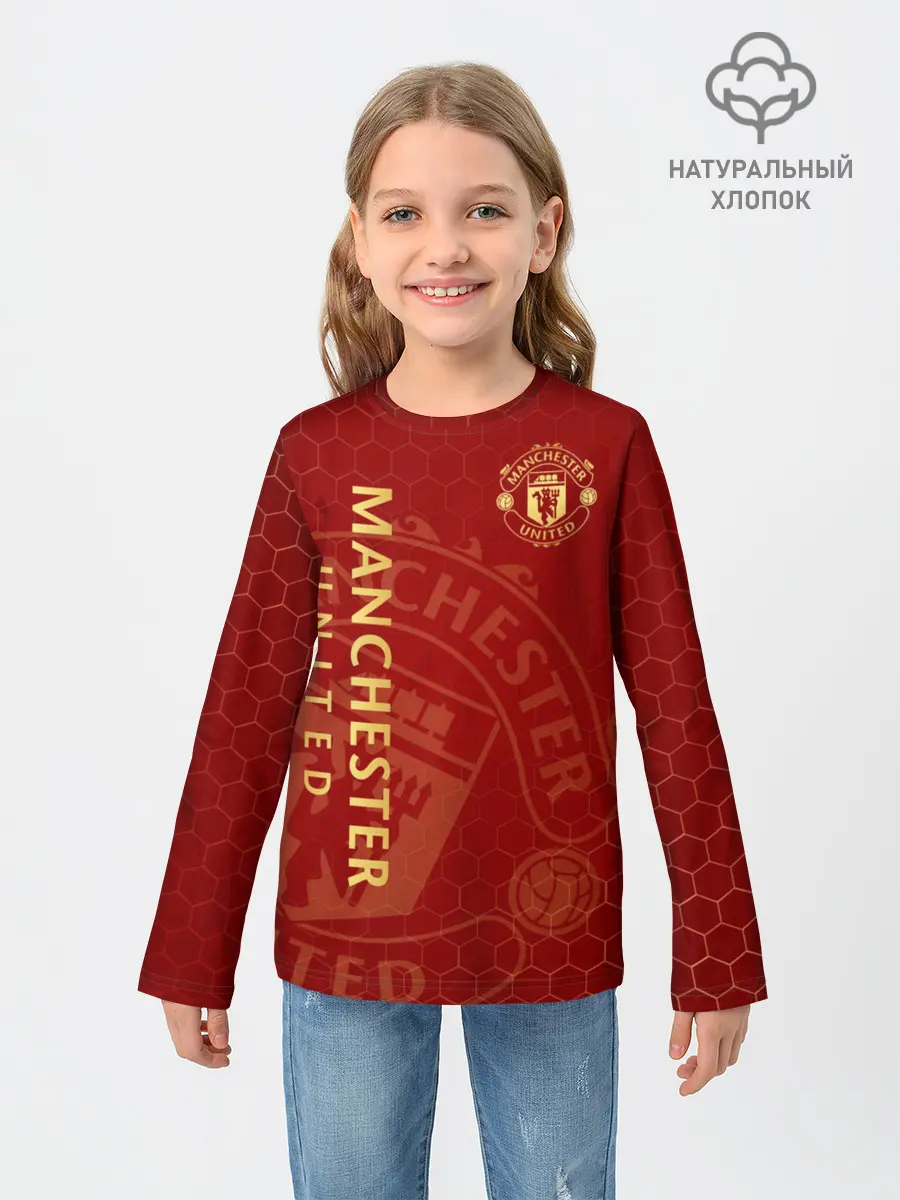 Детский лонгслив / Манчестер Юнайтед