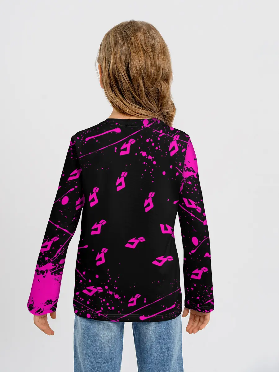 Детский лонгслив / KILLER QUEEN розовые кляксы