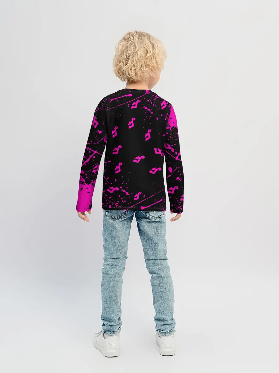 Детский лонгслив / KILLER QUEEN розовые кляксы