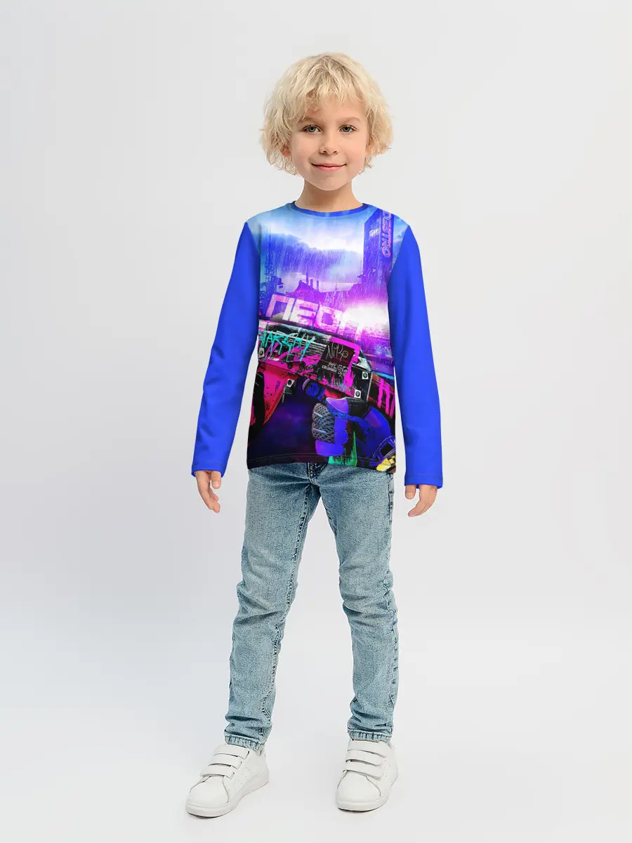 Детский лонгслив / CS GO:Неоновая Революция
