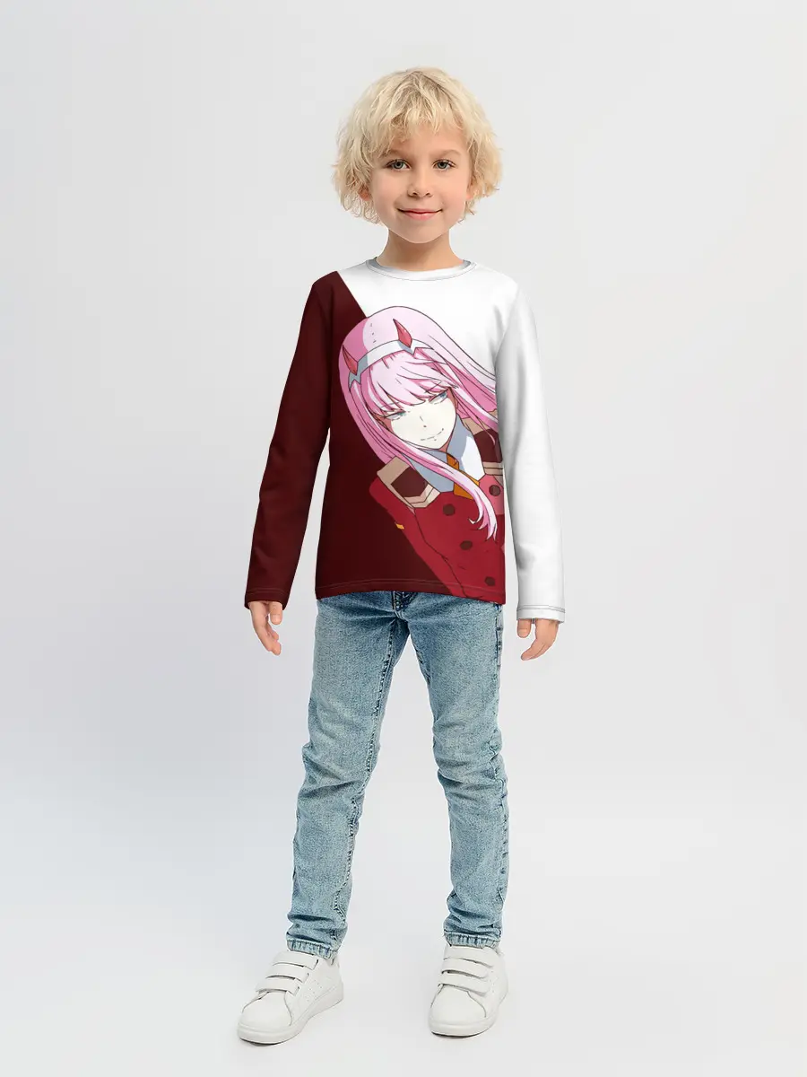 Детский лонгслив / Ноль два диагональ