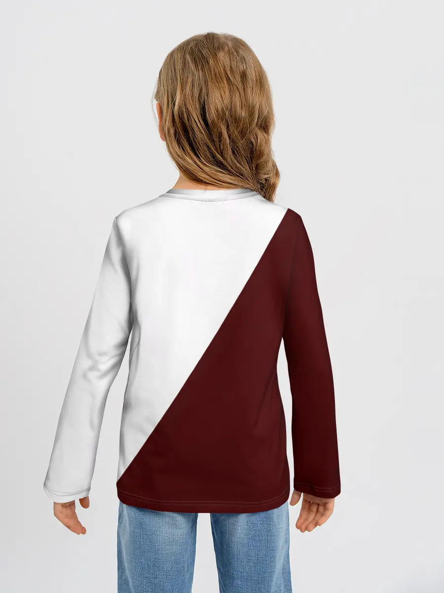 Детский лонгслив / Ноль два диагональ