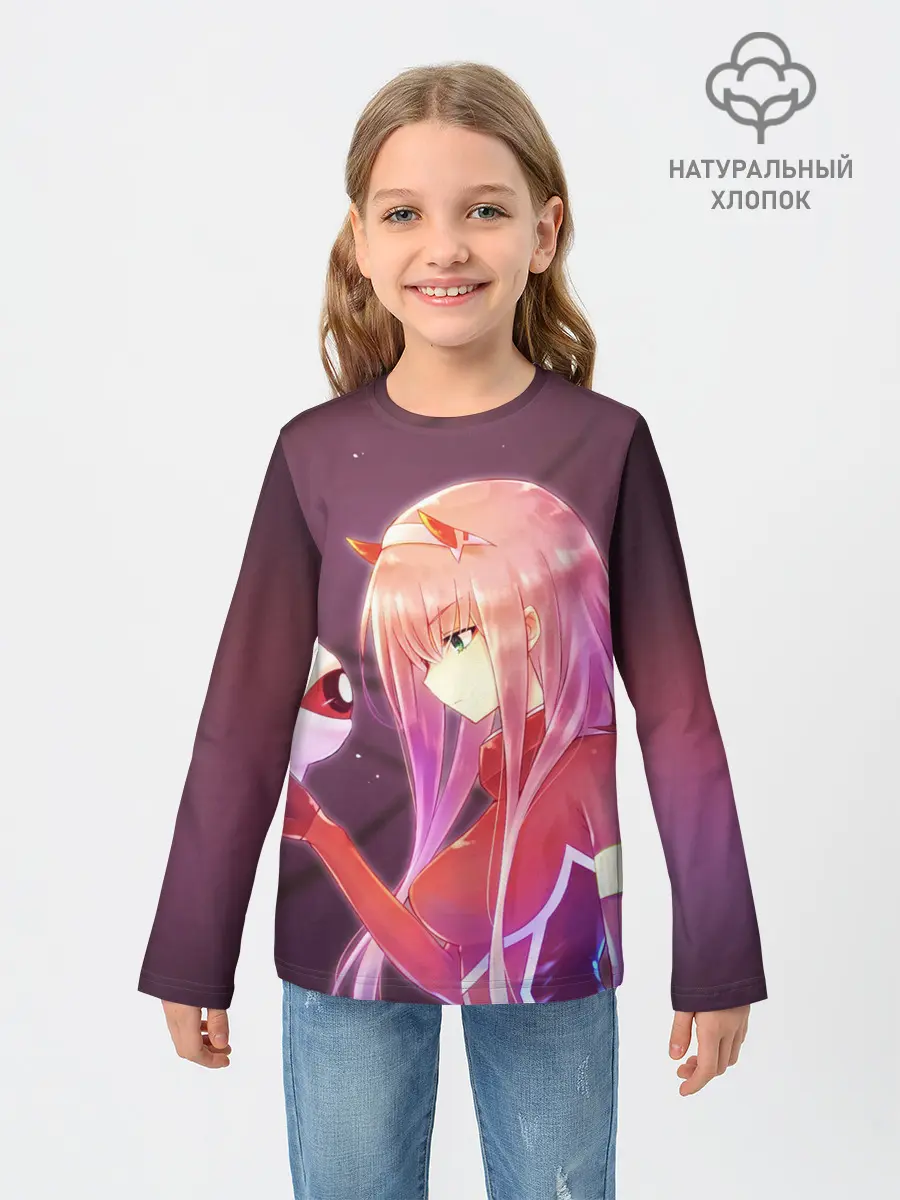 Детский лонгслив / Ноль два глаз