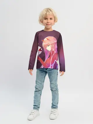 Детский лонгслив / Ноль два глаз