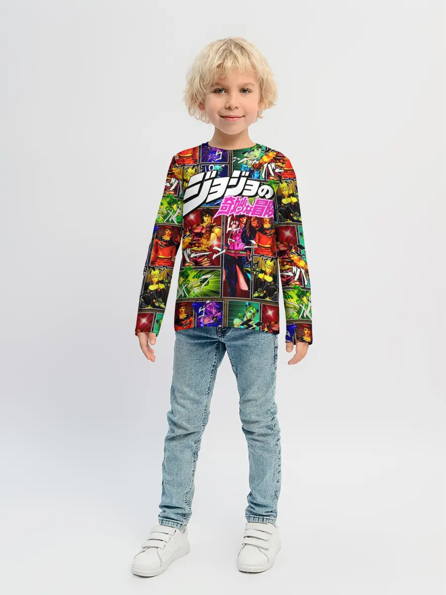 Детский лонгслив / Джоджо комикс