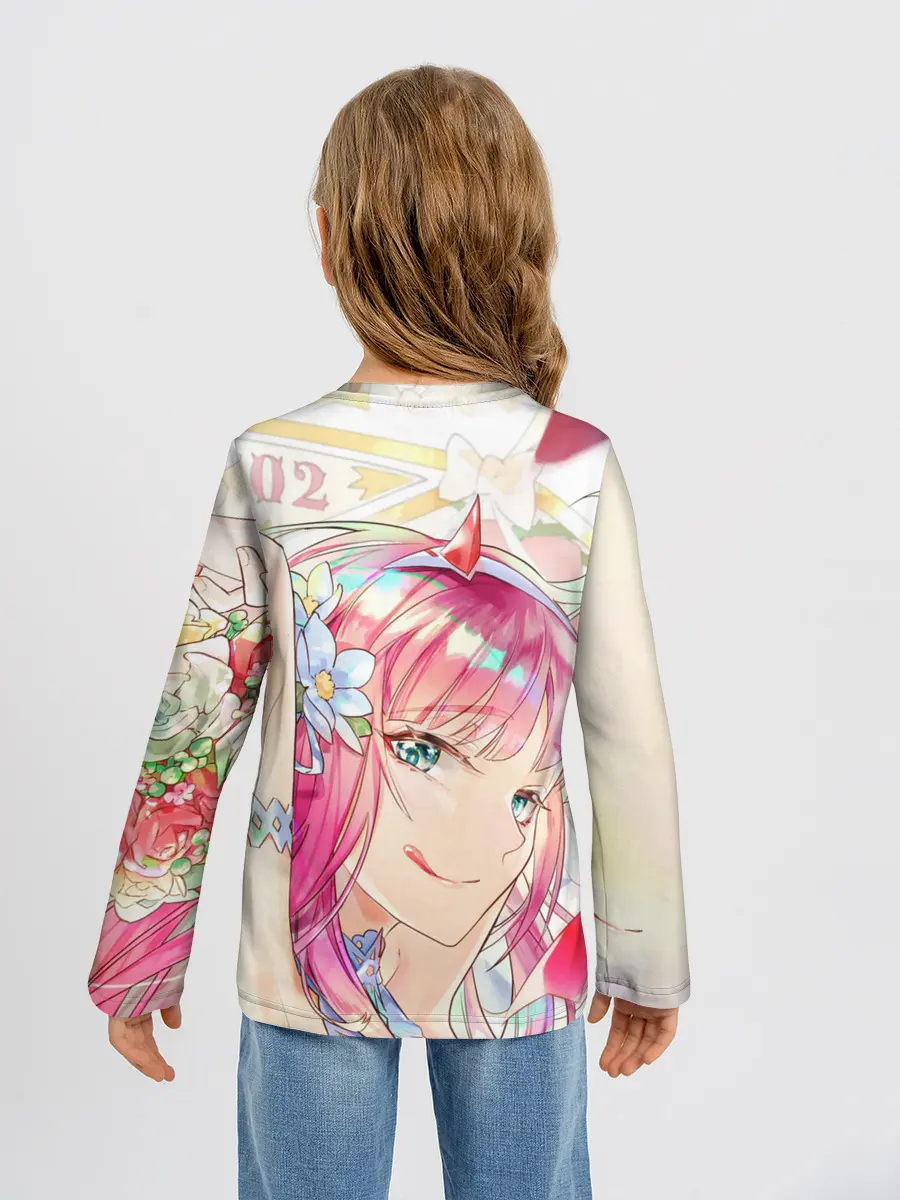 Детский лонгслив / ноль два милая