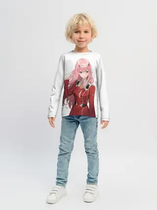 Детский лонгслив / ноль два волосы