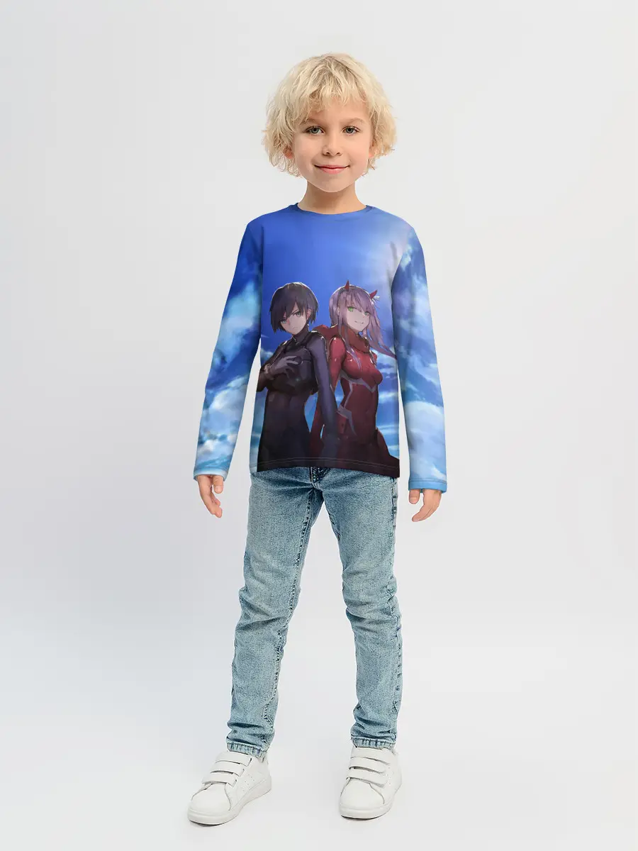 Детский лонгслив / ноль два небо